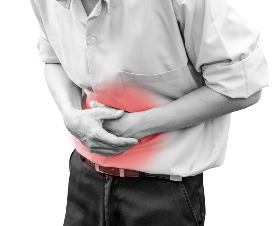 Douleurs abdominales des parasites ou des vers